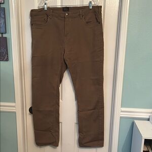 Jachs Men's Slim Straight Jeans - Brown 38x32”